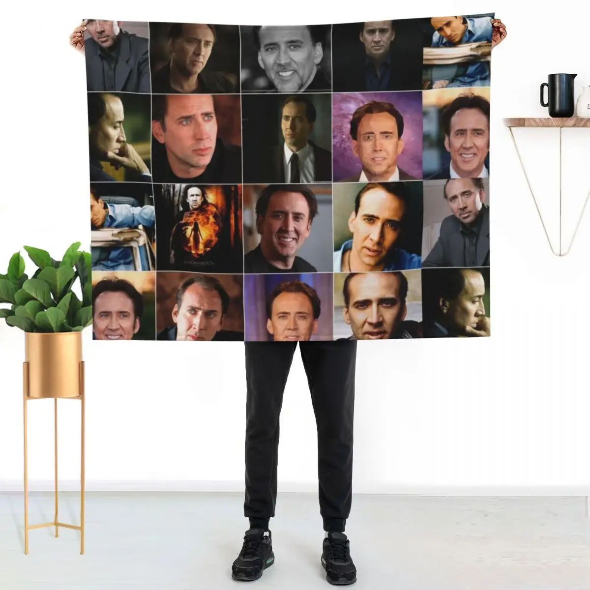 Nicolas Cage Photo Collage Throw Blanket Soft Warm Blanket Gift for Grandparents
Nicolas Cage Photo Collage Throw Blanket Soft Warm Blanket Gift for Grandparents