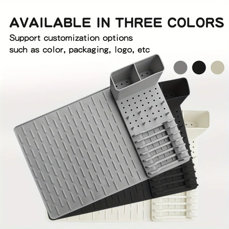 Foldable Dish Rack 2-Pack, No-Scratch Silverware Holder. Countertop Space-Saving Design for Drying & Storage. No-Drilling Instal
Foldable Dish Rack 2-Pack, No-Scratch Silverware Holder. Countertop Space-Saving Design for Drying & Storage. No-Drilling Instal