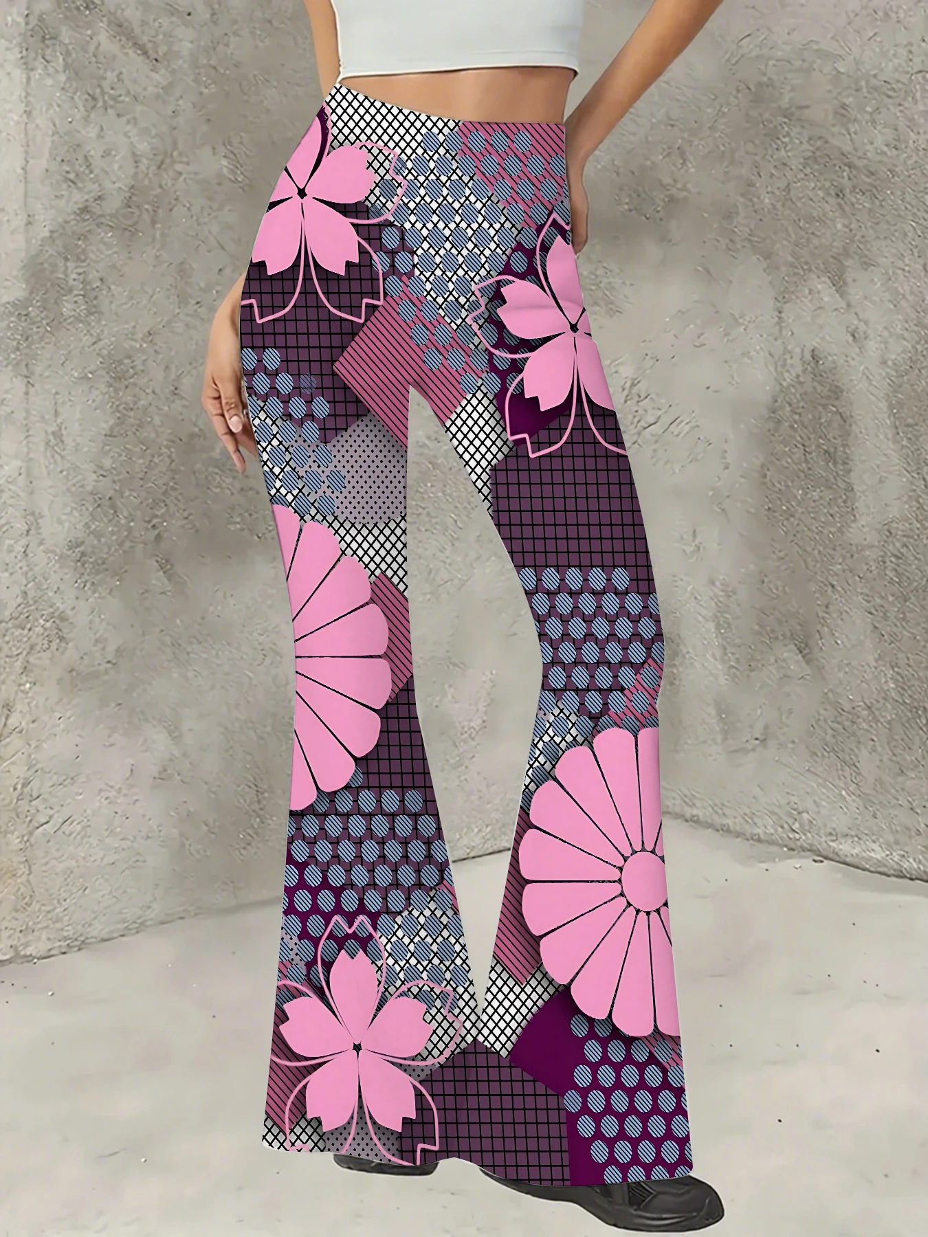 Women's Printed Flare Pants Y2K High Waist Bell Bottom Trousers Streetwear
Women's Printed Flare Pants Y2K High Waist Bell Bottom Trousers Streetwear