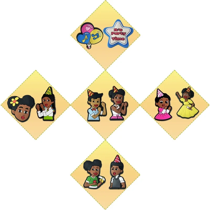 5-100PCS Gracie's Corner Shoe Charms Colorful PVC Clog Buckle Decorations DIY Craft Supplies Party Favors Kids Birthday Gift
5-100PCS Gracie's Corner Shoe Charms Colorful PVC Clog Buckle Decorations DIY Craft Supplies Party Favors Kids Birthday Gift