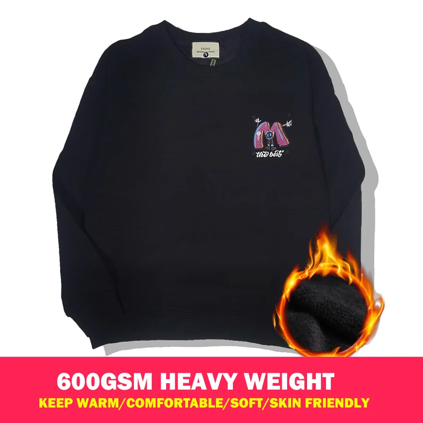Men's Sweatshirt 600GSM Heavy Weight Letter Monster Graffiti Print Round neck long sleeved fleece Men Winter Top Pullover Hoodie
Men's Sweatshirt 600GSM Heavy Weight Letter Monster Graffiti Print Round neck long sleeved fleece Men Winter Top Pullover Hoodie