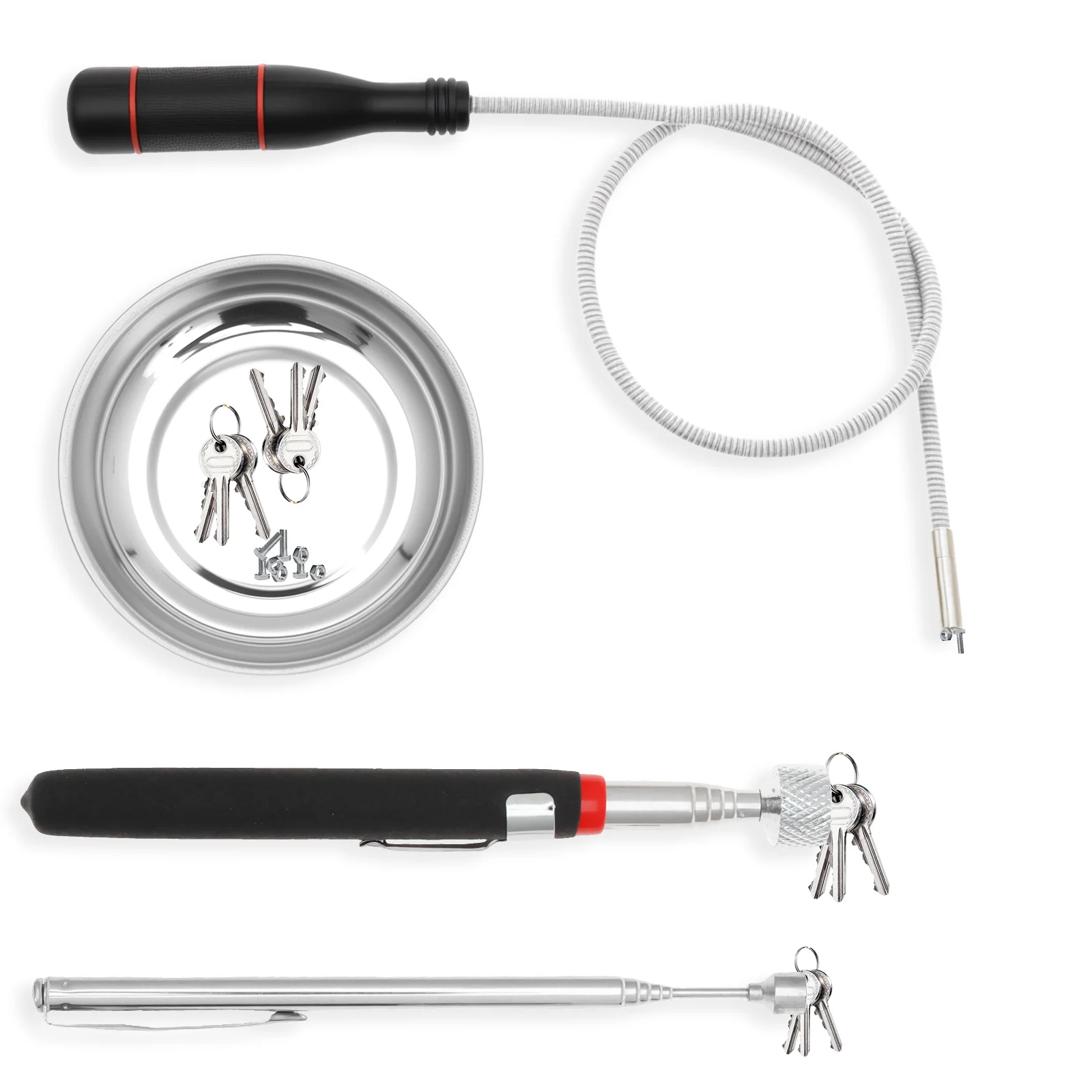 4 шт. телескопический магнитный захват, выдвижной магнитный инструмент для захвата, гибкая палка, инструмент для захвата винтов, гаек, гвоздей, магнит для восстановления
4 шт. телескопический магнитный захват, выдвижной магнитный инструмент для захвата, гибкая палка, инструмент для захвата винтов, гаек, гвоздей, магнит для восстановления