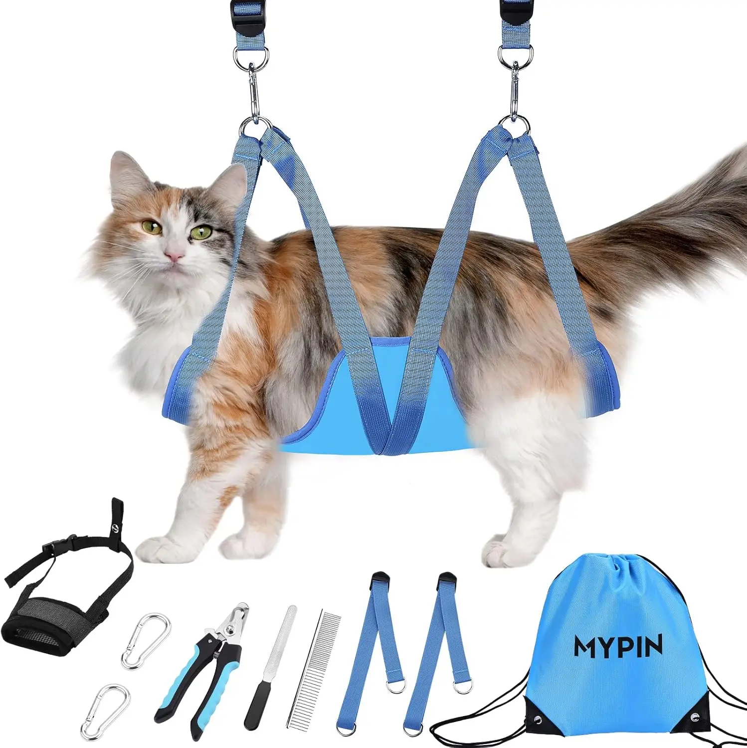 Cat Grooming Hammock, Pet Grooming Harn For Dogs&Cats, Multi Hammo Restraint Bag With Adjustable Grooming Loop/Stainl
Cat Grooming Hammock, Pet Grooming Harn For Dogs&Cats, Multi Hammo Restraint Bag With Adjustable Grooming Loop/Stainl
