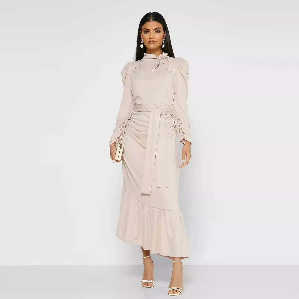 New Fashion Women's Pleated Skirt Irregular Hem Muslim Dress 6276 Long Dress Robe Abaya Ramadan Dubai Luxury Islam Elegant
New Fashion Women's Pleated Skirt Irregular Hem Muslim Dress 6276 Long Dress Robe Abaya Ramadan Dubai Luxury Islam Elegant