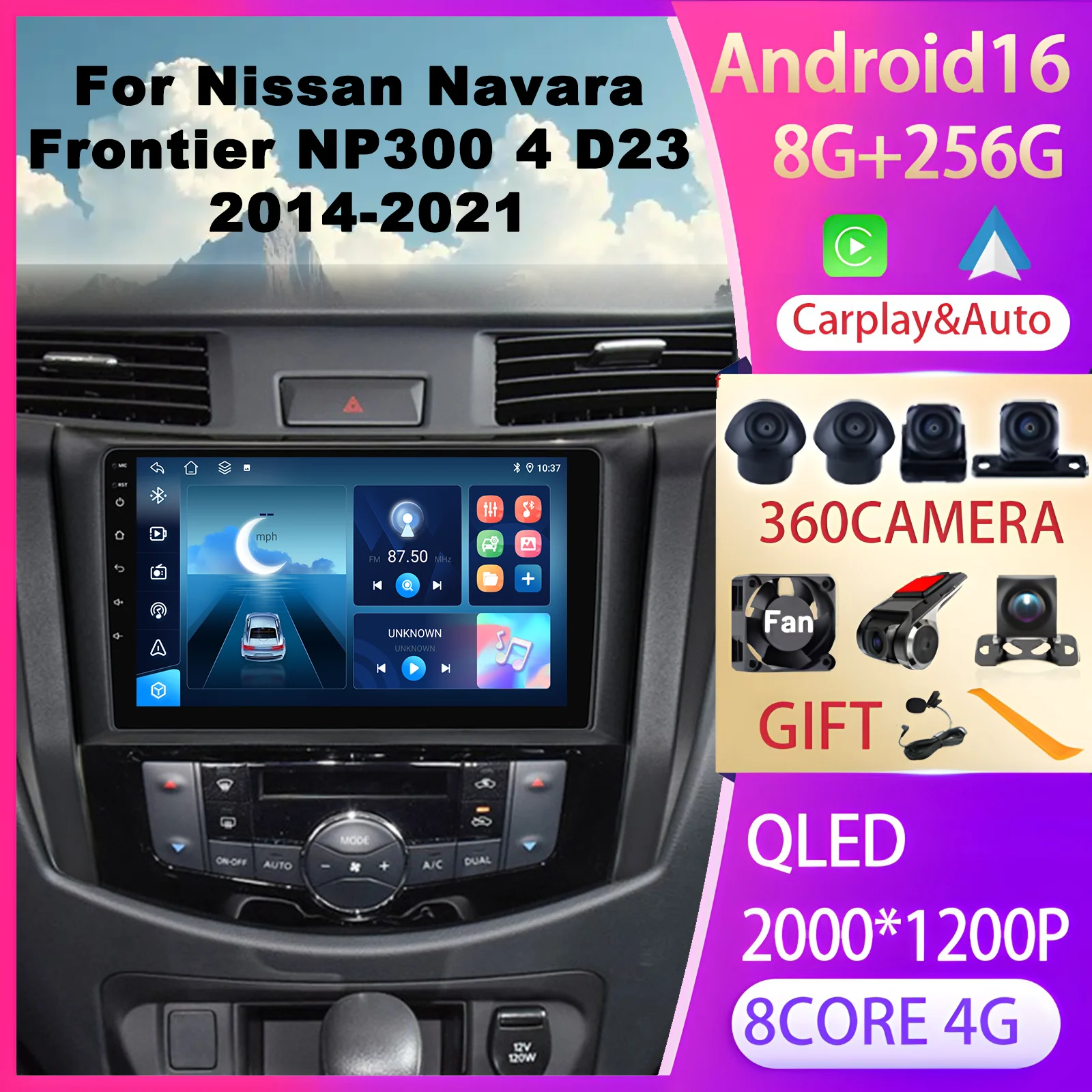2Din Android 16 Car Radio For Nissan Navara Frontier NP300 4 D23 2014 - 2021 Stereo GPS FM Radios Carplay Auto Multimedia Player
2Din Android 16 Car Radio For Nissan Navara Frontier NP300 4 D23 2014 - 2021 Stereo GPS FM Radios Carplay Auto Multimedia Player