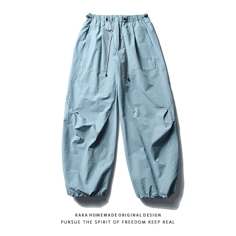 Lightweight Outdoor Men's Cargo Pants Drawstring Wide Leg Casual Trousers Spring Summer Loose Fit Workwear for Couples
Lightweight Outdoor Men's Cargo Pants Drawstring Wide Leg Casual Trousers Spring Summer Loose Fit Workwear for Couples