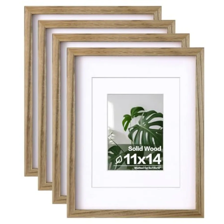 Picture Frames with Plexiglass, Display Pictures/ with Mat or Without Mat Set of 4 for Tabletop and Wall Mounting
Picture Frames with Plexiglass, Display Pictures/ with Mat or Without Mat Set of 4 for Tabletop and Wall Mounting