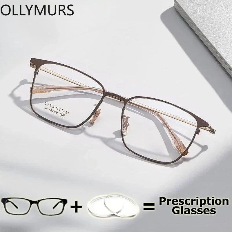 OLLYMURS Prescription Glasses Teens Myopia Photochromic Lenses Men's Medical Glasses Optical Lenses with Titanium Recipe Minus G
OLLYMURS Prescription Glasses Teens Myopia Photochromic Lenses Men's Medical Glasses Optical Lenses with Titanium Recipe Minus G