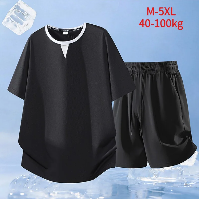 Casual Loose Men's Short Sleeve T-Shirt And Shorts Set Summer Sporty Two-Piece Outfit Breathable Lightweight Set
Casual Loose Men's Short Sleeve T-Shirt And Shorts Set Summer Sporty Two-Piece Outfit Breathable Lightweight Set