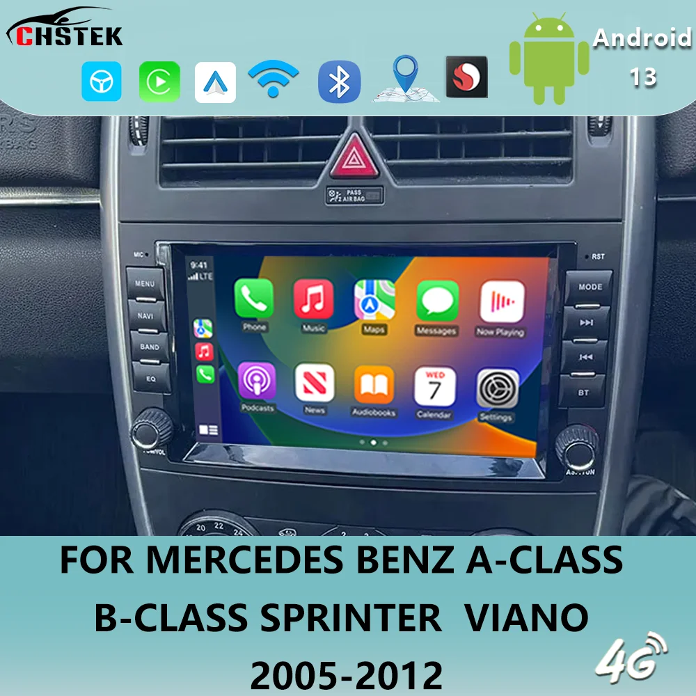 CHSTEK Wirelessowe CarPlay для Mercedes Benz Sprinter W906 A-Class W169 B-Class W245 Автомобильный мультимедийный плеер BT Navigation WiFi
CHSTEK Wirelessowe CarPlay для Mercedes Benz Sprinter W906 A-Class W169 B-Class W245 Автомобильный мультимедийный плеер BT Navigation WiFi