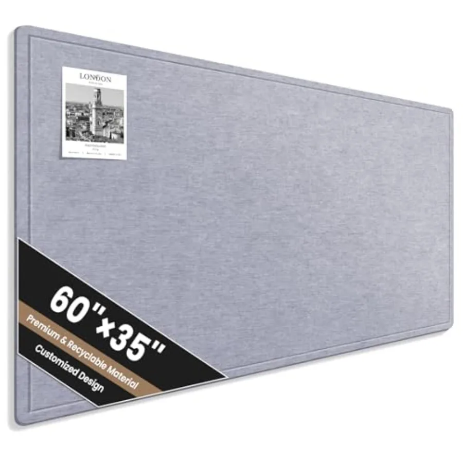 Large Bulletin Board 60 X 35 Inches Felt Cork Board with 40 Pushpins Foldable Felt Notice Pin Board Photo Display Board with Se
Large Bulletin Board 60 X 35 Inches Felt Cork Board with 40 Pushpins Foldable Felt Notice Pin Board Photo Display Board with Se