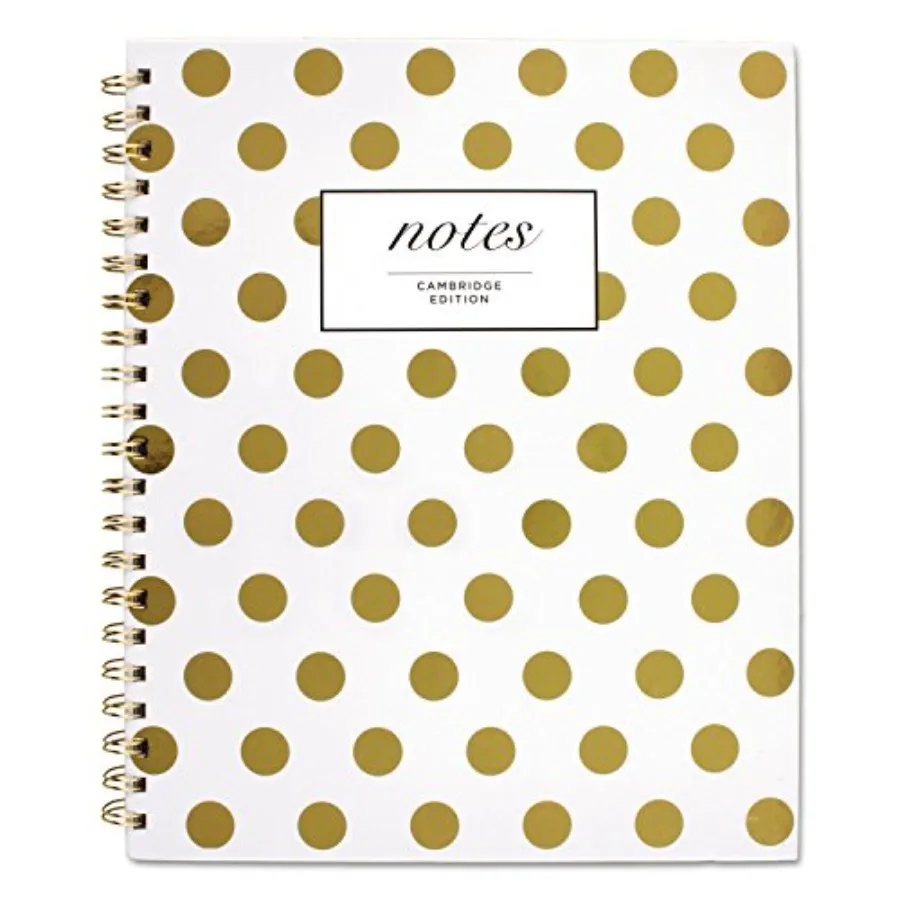 Mead Gold Dots Hardcover Notebook, 11 x 8 1/4, 80 Sheets
Mead Gold Dots Hardcover Notebook, 11 x 8 1/4, 80 Sheets