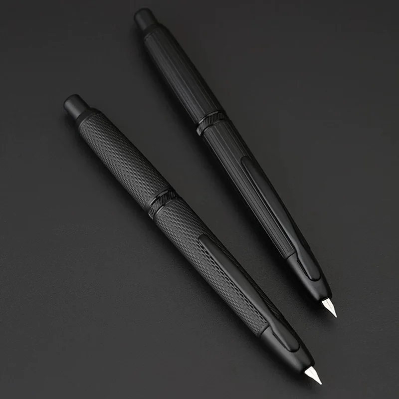 MAJOHN A1 Press Fountain Pen With Clips Retractable EF Nib 0.4mm Metal Matte Black writing Ink Pen with Converter School Supplie
MAJOHN A1 Press Fountain Pen With Clips Retractable EF Nib 0.4mm Metal Matte Black writing Ink Pen with Converter School Supplie