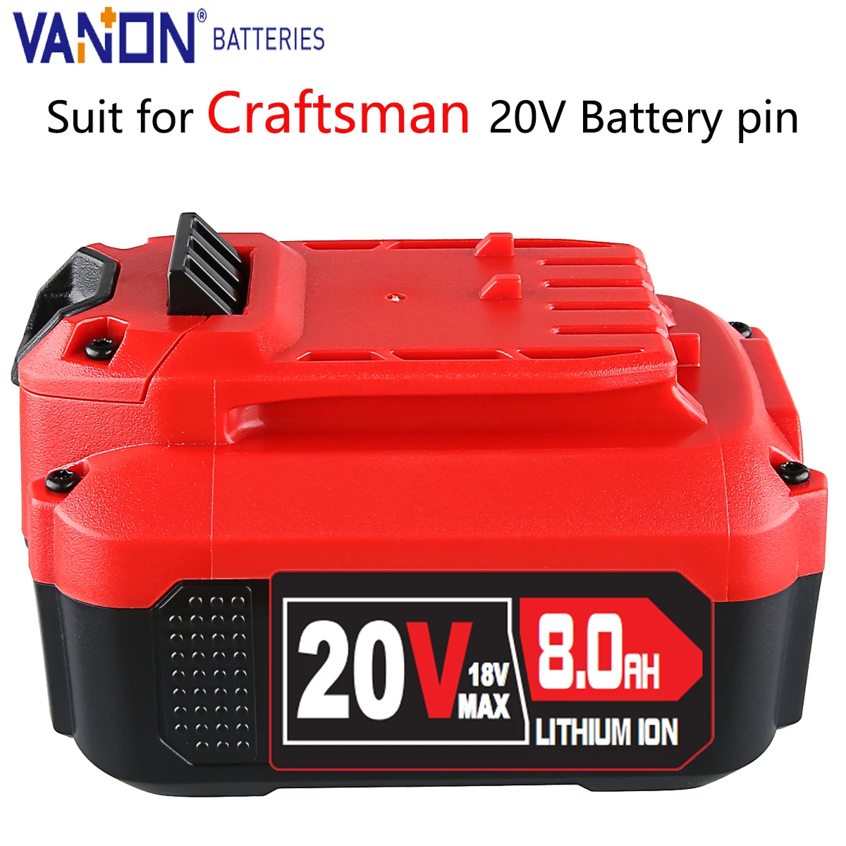 Литиевая батарея Vanon 20 В 8 Ач V20 MAX, замена для Craftsman MCB205 CMCB204 CMCB206 CMCB202 CMCB201, 20 В, аккумуляторный инструмент, штифт
Литиевая батарея Vanon 20 В 8 Ач V20 MAX, замена для Craftsman MCB205 CMCB204 CMCB206 CMCB202 CMCB201, 20 В, аккумуляторный инструмент, штифт