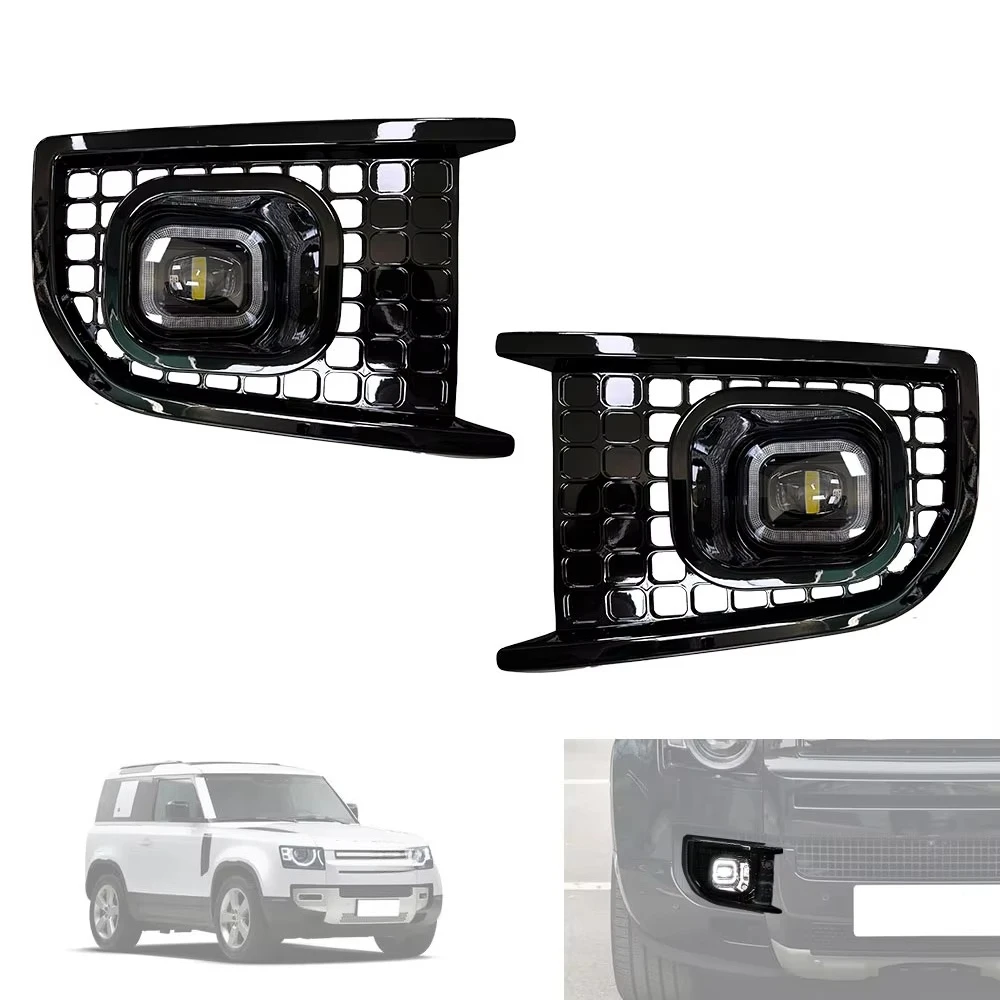 New Car LED Fog Lights Kit Daytime Running Fog Light With Lamp Cover Harness For Land Rover Defender 90 110 2020 2024
New Car LED Fog Lights Kit Daytime Running Fog Light With Lamp Cover Harness For Land Rover Defender 90 110 2020 2024