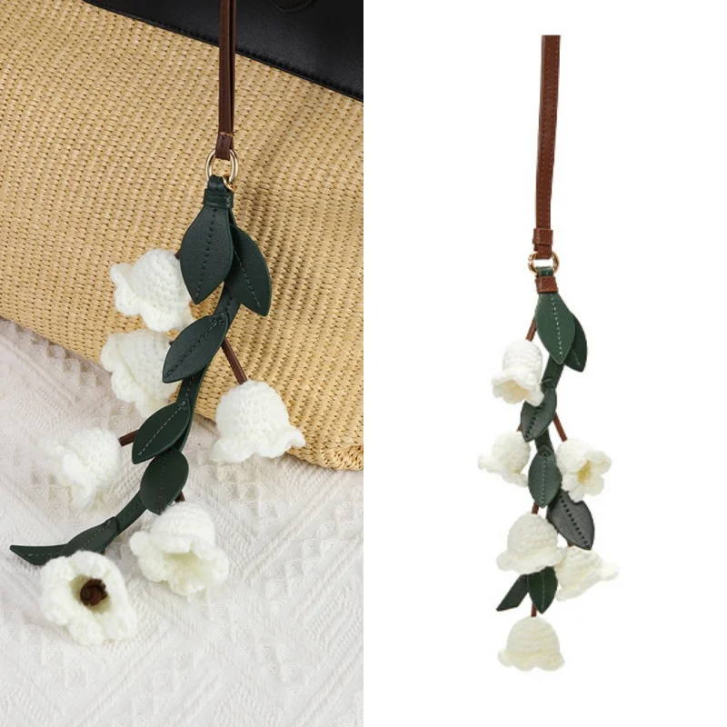 Lily Of The Valley Tulip Bag Charm Handmade Cowhide Woven Brandflower Knitted High-end Luxury Cute Personalized Leather Keychain
Lily Of The Valley Tulip Bag Charm Handmade Cowhide Woven Brandflower Knitted High-end Luxury Cute Personalized Leather Keychain