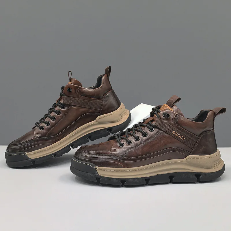 Men's Layer Cowhide Top Board Men's Autumn Winter Velvet Casual Shoes Korean Version Trendy Leather Suede Loafers Men's Sneakers
Men's Layer Cowhide Top Board Men's Autumn Winter Velvet Casual Shoes Korean Version Trendy Leather Suede Loafers Men's Sneakers