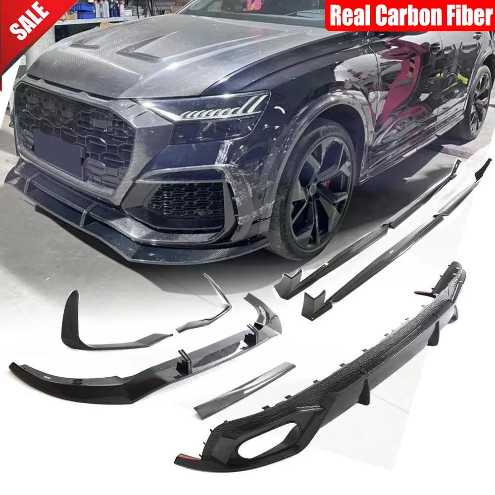 Для Audi RS Q8 2021-2024: Комплект обвеса из настоящего карбона (задний диффузор, боковые юбки, передний сплиттер) – Автоаксессуары
Для Audi RS Q8 2021-2024: Комплект обвеса из настоящего карбона (задний диффузор, боковые юбки, передний сплиттер) – Автоаксессуары