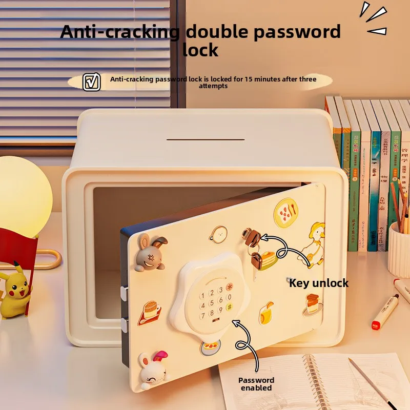 Stable Household GoodsPiggy Bank Children Girls Only Can't Get In Safe Boy Code Cabinet Large Piggy Bank
Stable Household GoodsPiggy Bank Children Girls Only Can't Get In Safe Boy Code Cabinet Large Piggy Bank
