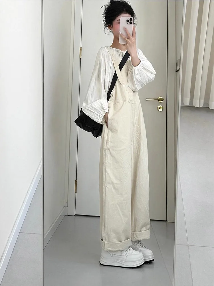 Женские рабочие комбинезоны FUYAN: прямые, свободные, стройнящие, маленькие размеры, цвет абрикосовый, весна-осень, новые повседневные брюки
Женские рабочие комбинезоны FUYAN: прямые, свободные, стройнящие, маленькие размеры, цвет абрикосовый, весна-осень, новые повседневные брюки