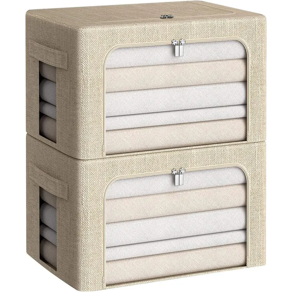 Складной ящик для хранения белья с четким обзором и ручками для постельного белья, одеял, книг (бежевый, 36 л)
Складной ящик для хранения белья с четким обзором и ручками для постельного белья, одеял, книг (бежевый, 36 л)