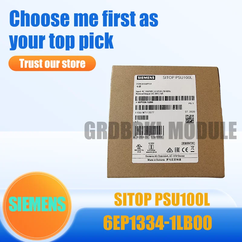 New Original SIEMENS SITOP PSU100L 6EP1334-1LB00 DC 24 V/10 A Power Module
New Original SIEMENS SITOP PSU100L 6EP1334-1LB00 DC 24 V/10 A Power Module
