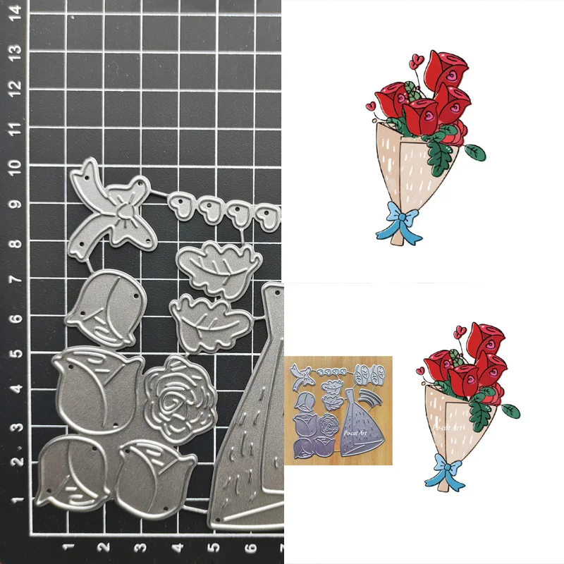 New Metal Cutting Dies Rose Flower Scrapbook Embossing Craft Die Cut Album Paper Card Making Tool Blade Punch Stencils
New Metal Cutting Dies Rose Flower Scrapbook Embossing Craft Die Cut Album Paper Card Making Tool Blade Punch Stencils