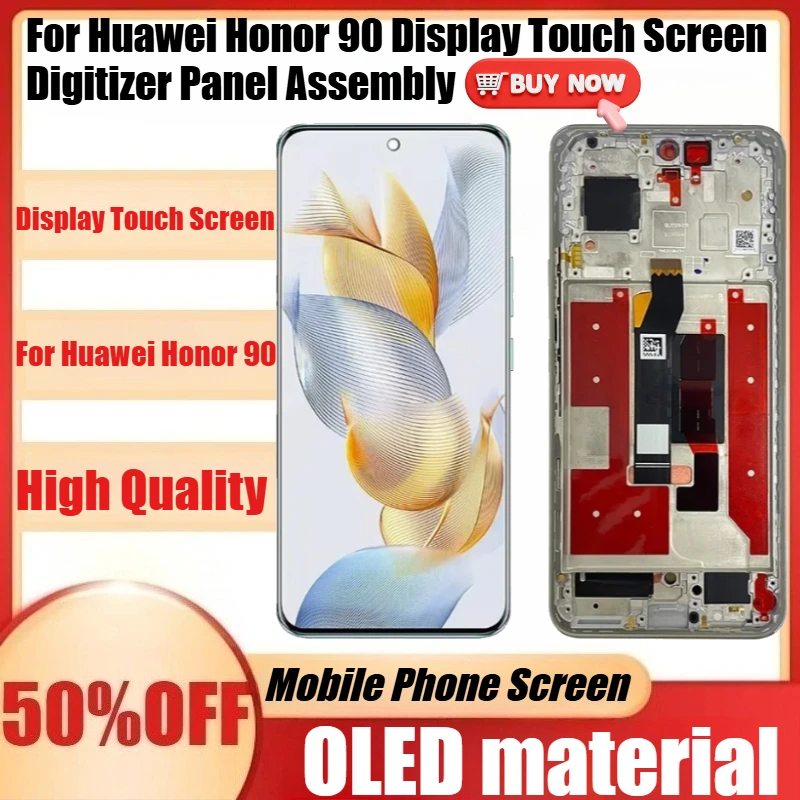 New OLED Lcd For Huawei Honor 90 Display Touch Screen Digitizer Panel Assembly Lcd Screen With Frame
New OLED Lcd For Huawei Honor 90 Display Touch Screen Digitizer Panel Assembly Lcd Screen With Frame