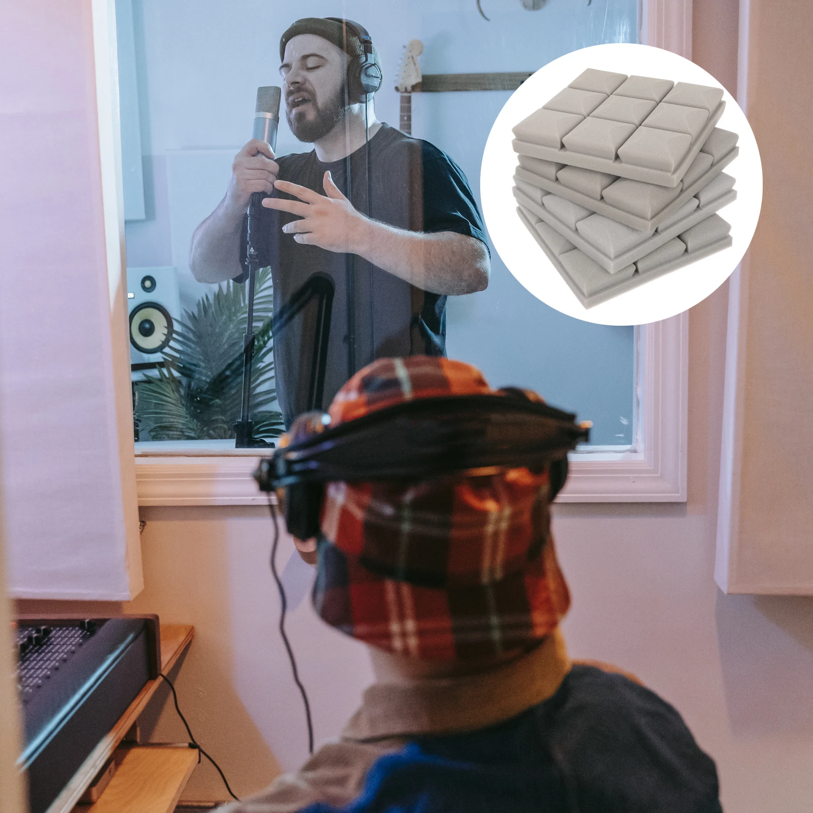4pcs High Density Soundproof Panels Sound Absorbing Cotton Flame Retardant Acoustic Foam Insulation For Studio Home Office Noise
4pcs High Density Soundproof Panels Sound Absorbing Cotton Flame Retardant Acoustic Foam Insulation For Studio Home Office Noise