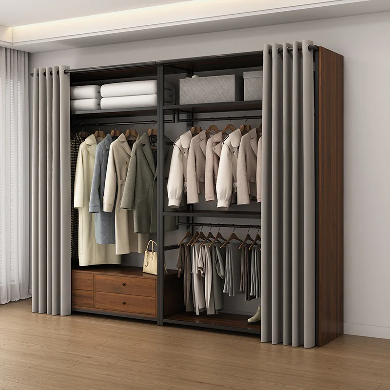 Walk-in cloakroom homemade combination coat rack floor-to-ceiling bedroom hanger metal frame open wardrobe
Walk-in cloakroom homemade combination coat rack floor-to-ceiling bedroom hanger metal frame open wardrobe