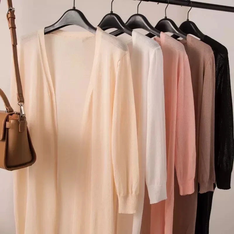 2026 Summer Women's Long Cardigan Lightweight Sun Protection Knitwear Beach Shawl Coat Spring Outerwear Knitted Y2k Cardigan
2026 Summer Women's Long Cardigan Lightweight Sun Protection Knitwear Beach Shawl Coat Spring Outerwear Knitted Y2k Cardigan