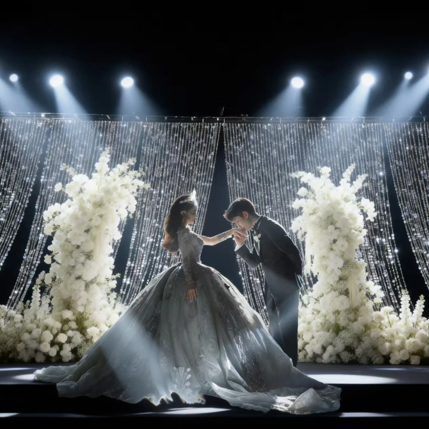 2pcs Glitter Hanging Curtain With Pearl String Bead Sparkling Wedding Decoration Accessory Mirror Stage Backdrop Ceiling Props
2pcs Glitter Hanging Curtain With Pearl String Bead Sparkling Wedding Decoration Accessory Mirror Stage Backdrop Ceiling Props