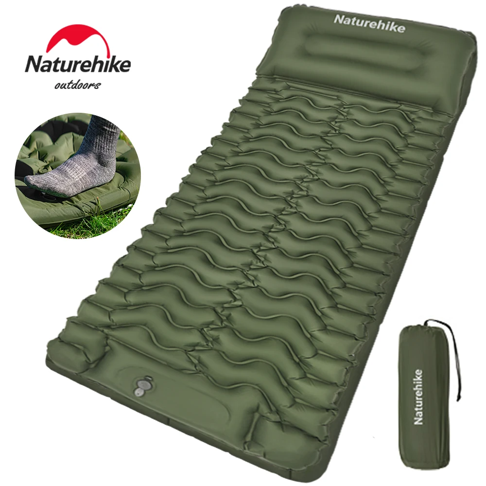 Naturehike Air Mattress Built-in Pump Air Mattress Ultralight Sleeping Pad for Backpacking Hiking Traveling Compact Camping Mats
Naturehike Air Mattress Built-in Pump Air Mattress Ultralight Sleeping Pad for Backpacking Hiking Traveling Compact Camping Mats