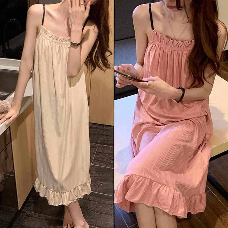 Girls Loungewear Nightgown Female Princess Wind Pure Desire Outside Ladies Dress Sleepwear Homewear Women Nightwear Nightdress
Girls Loungewear Nightgown Female Princess Wind Pure Desire Outside Ladies Dress Sleepwear Homewear Women Nightwear Nightdress