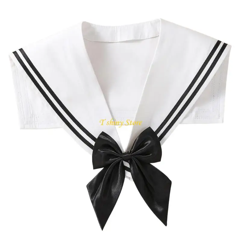 N58F Reusable Sailor False Collar With Stylish Color Combination Perfect For Daily Use Stage Performances And Event
N58F Reusable Sailor False Collar With Stylish Color Combination Perfect For Daily Use Stage Performances And Event