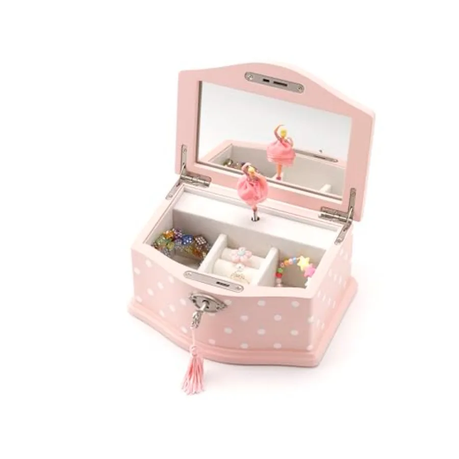 Elle Jewelry Box - Ballerina Jewelry Organizer and Swan Lake Wind-Up Music Box for Girls and Teens Accessories and Keepsake Woo
Elle Jewelry Box - Ballerina Jewelry Organizer and Swan Lake Wind-Up Music Box for Girls and Teens Accessories and Keepsake Woo