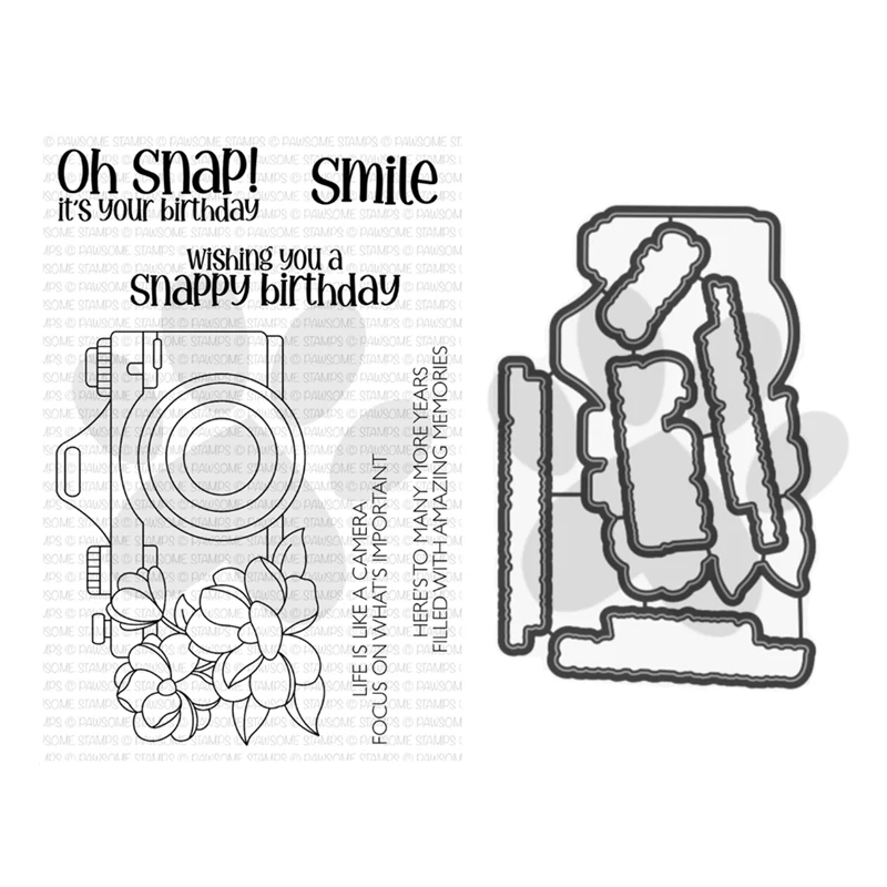 New 2023 Oh Snap Camera Clear Stamps Set Scrapbooking for Paper Making Metal Cutting Dies Frames Card Craft
New 2023 Oh Snap Camera Clear Stamps Set Scrapbooking for Paper Making Metal Cutting Dies Frames Card Craft