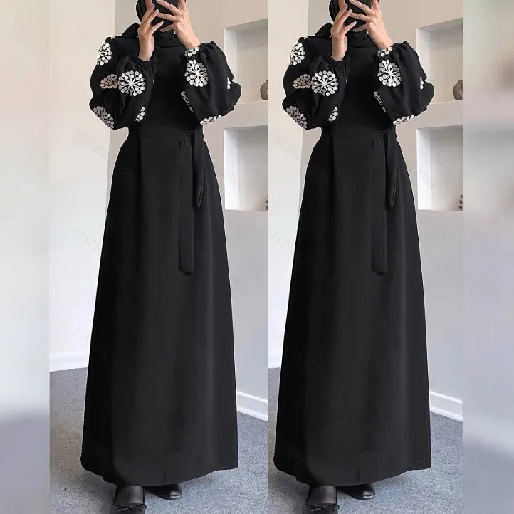 Ид Абая женское платье с воротником-стойкой, мусульманские скромные платья, Дубай Джалабия, кафтан на шнуровке, марокканское платье, длинный халат, Рамадан 2026
Ид Абая женское платье с воротником-стойкой, мусульманские скромные платья, Дубай Джалабия, кафтан на шнуровке, марокканское платье, длинный халат, Рамадан 2026