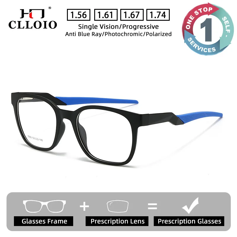 CLLOIO Ultralight Sporty Prescription Glasses Anti Blue Light Myopia Glasses For Basketball Running Progressive Reading Eyewear
CLLOIO Ultralight Sporty Prescription Glasses Anti Blue Light Myopia Glasses For Basketball Running Progressive Reading Eyewear