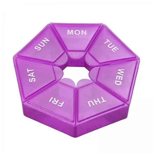 Seven Compartments Pill Storage Organizer Small Plastic Pill Box Medication Holder for Pocket or Travel
Seven Compartments Pill Storage Organizer Small Plastic Pill Box Medication Holder for Pocket or Travel