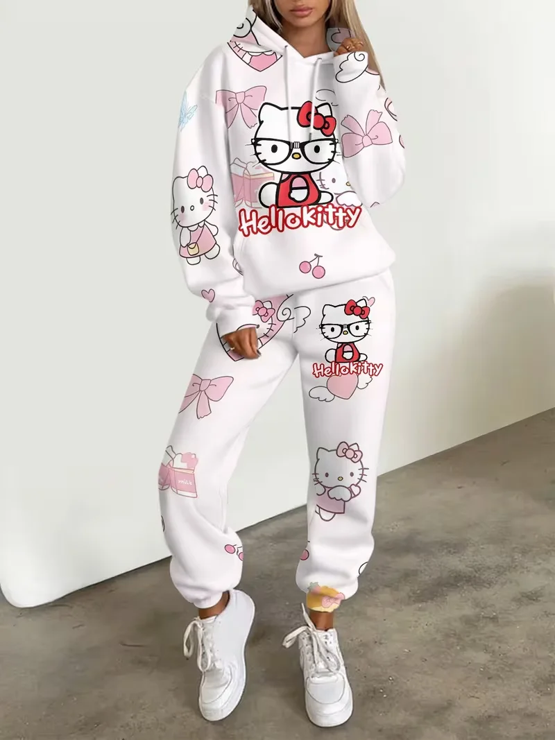 2026 Sanrio Family Hello Kitty, осенне-зимний уличный милый и крутой комплект с капюшоном и брюками, подходящий для взрослых и детей
2026 Sanrio Family Hello Kitty, осенне-зимний уличный милый и крутой комплект с капюшоном и брюками, подходящий для взрослых и детей