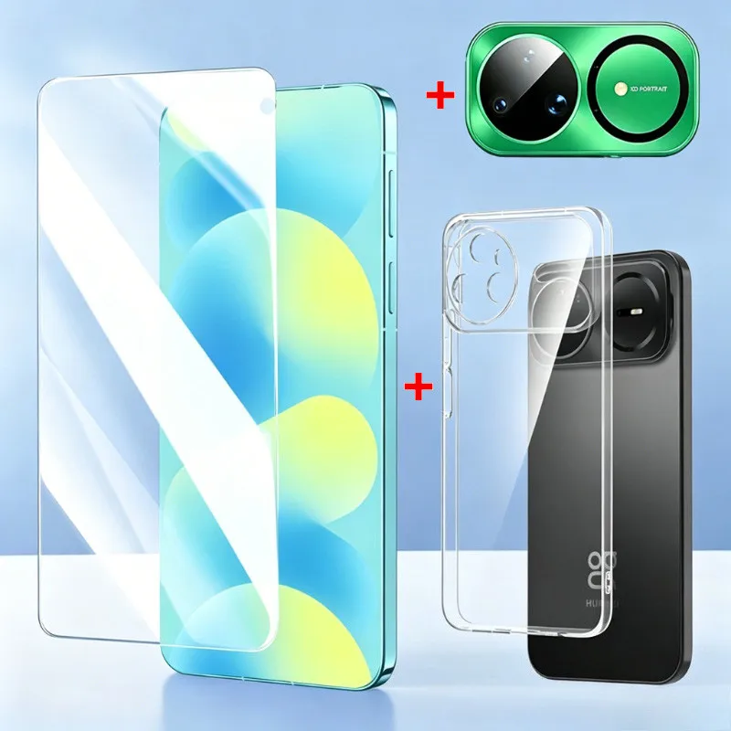 3In1 for Huawei Nova 16 15 Ultra Tempered Glass Screen Protector Nova15 Pro 16ultra Soft TPU Phone Case Nova 16Pro HD Lens Film
3In1 for Huawei Nova 16 15 Ultra Tempered Glass Screen Protector Nova15 Pro 16ultra Soft TPU Phone Case Nova 16Pro HD Lens Film