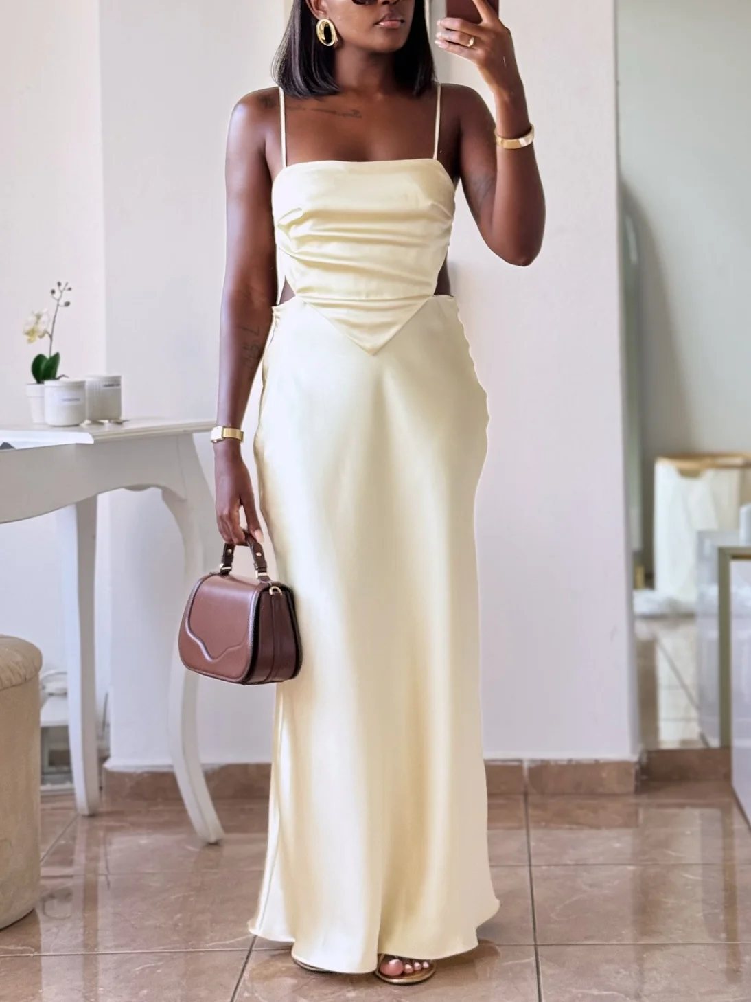 Women's Side Zipper Sleeveless Satin Textured Backless Lace-up Decorative Dress Female Summer Beach Party Style Suspender Dress
Women's Side Zipper Sleeveless Satin Textured Backless Lace-up Decorative Dress Female Summer Beach Party Style Suspender Dress