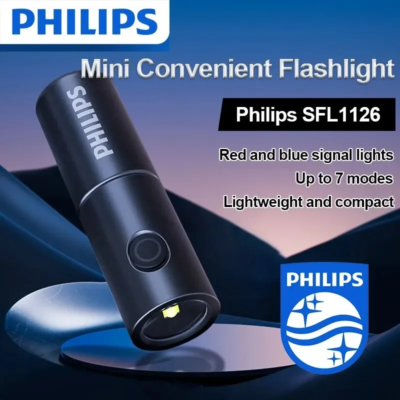 Новинка 2023 года, фонарик Philips 1126, небольшой светодиодный фонарик, портативный светодиодный фонарик EDC с 4 режимами освещения для самообороны, кемпинга
Новинка 2023 года, фонарик Philips 1126, небольшой светодиодный фонарик, портативный светодиодный фонарик EDC с 4 режимами освещения для самообороны, кемпинга