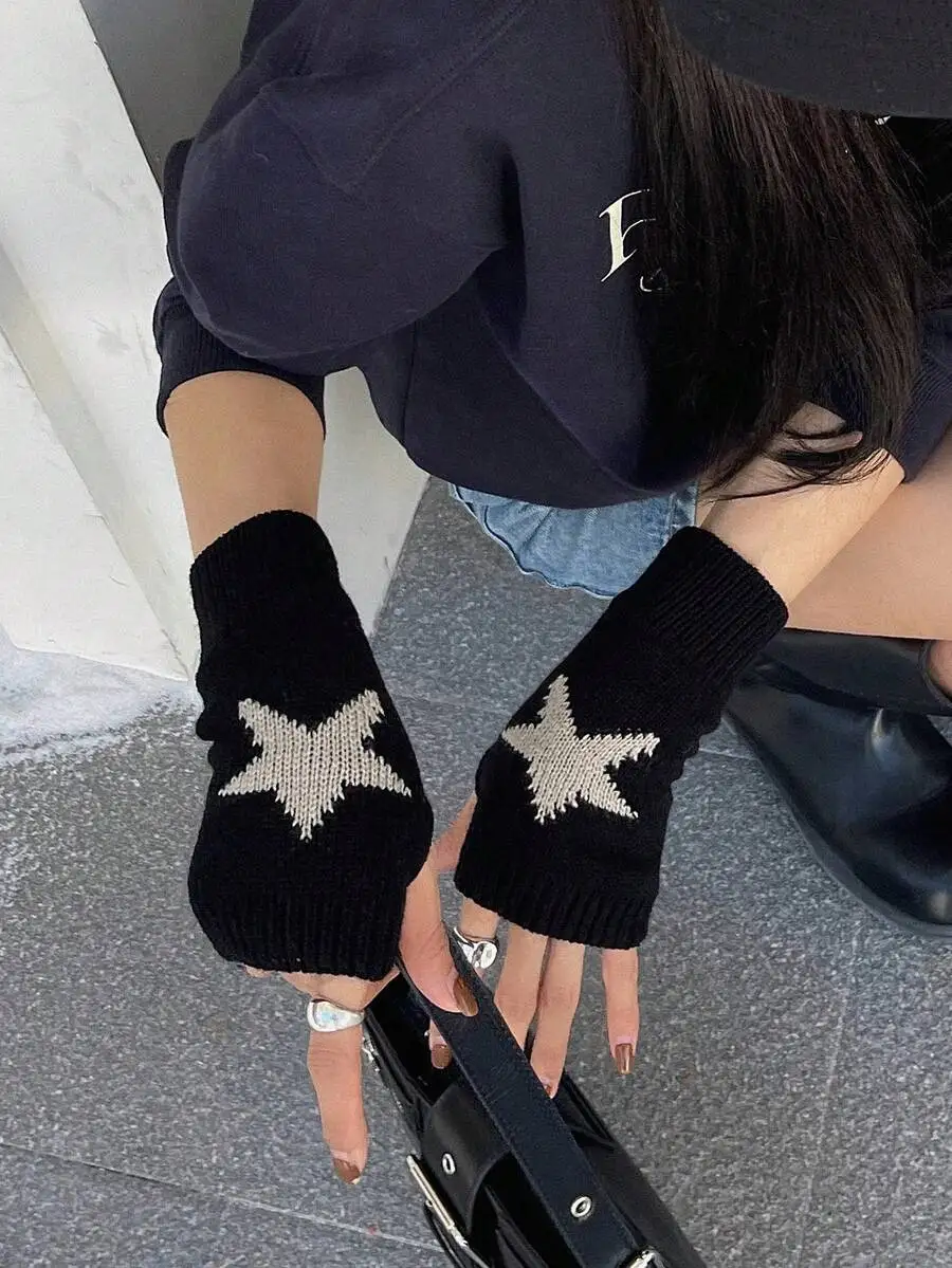 Star Pattern Fingerless Gloves for Women and Men
Star Pattern Fingerless Gloves for Women and Men