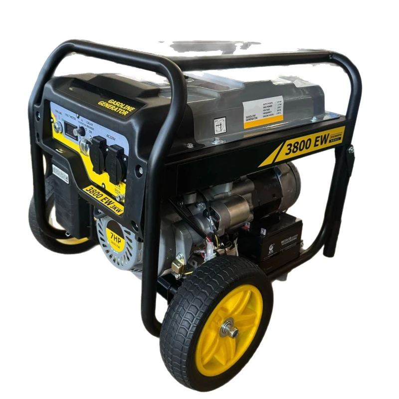 3KW electric copper wire with wheel handle fuel generator
3KW electric copper wire with wheel handle fuel generator