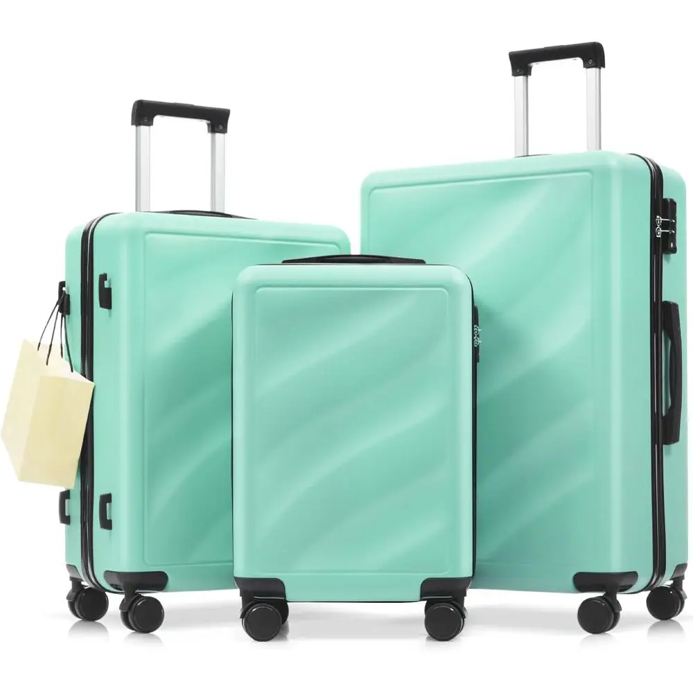 3-Piece Hardshell ABS Luggage Set with Spinner Wheels, Lightweight and Durable, TSA Approved for Carry-on and Checked Travel (20
3-Piece Hardshell ABS Luggage Set with Spinner Wheels, Lightweight and Durable, TSA Approved for Carry-on and Checked Travel (20