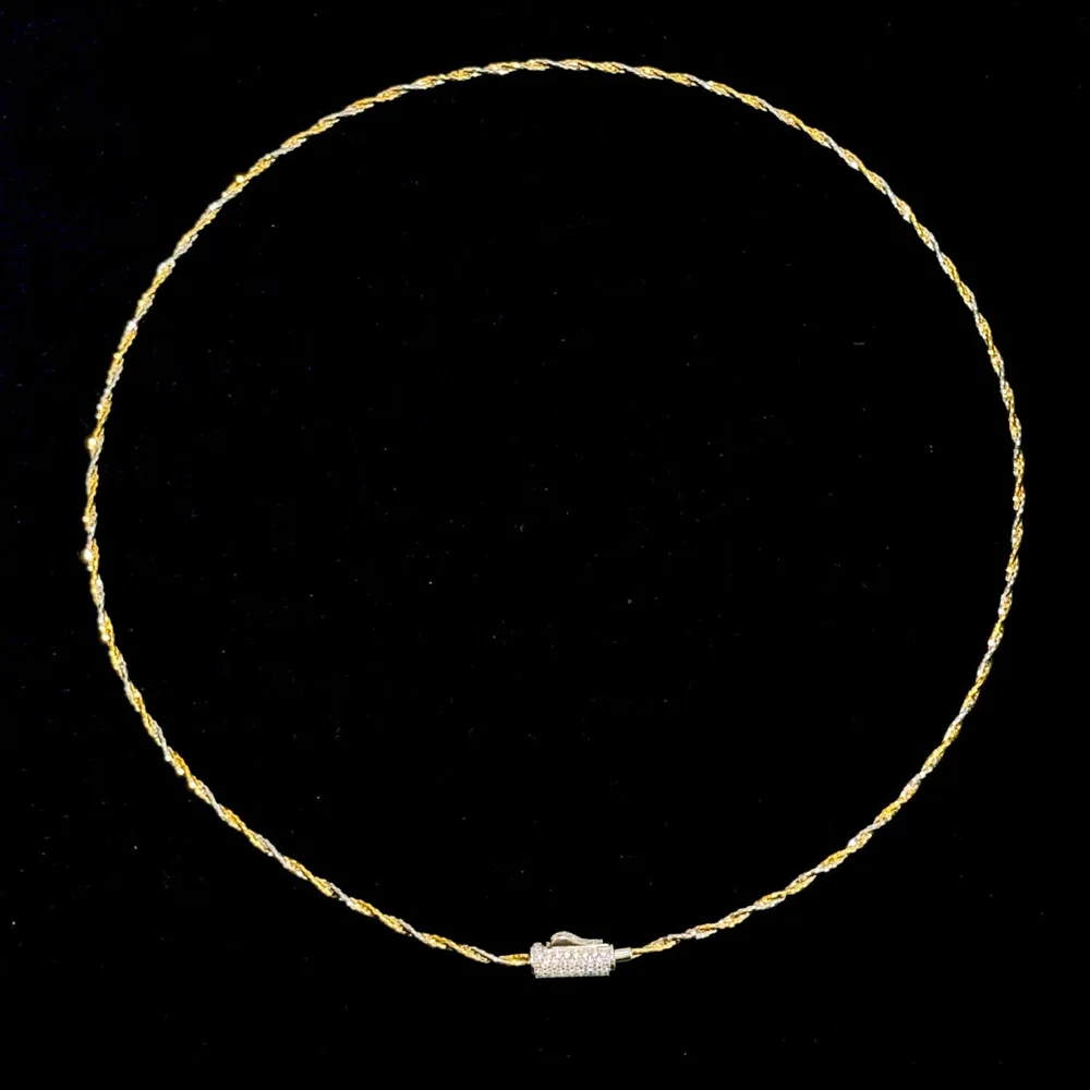 100% 925 Sterling Silver Pave Zircon Grape Vine Chain Necklace For Women Fine Jewelry
100% 925 Sterling Silver Pave Zircon Grape Vine Chain Necklace For Women Fine Jewelry