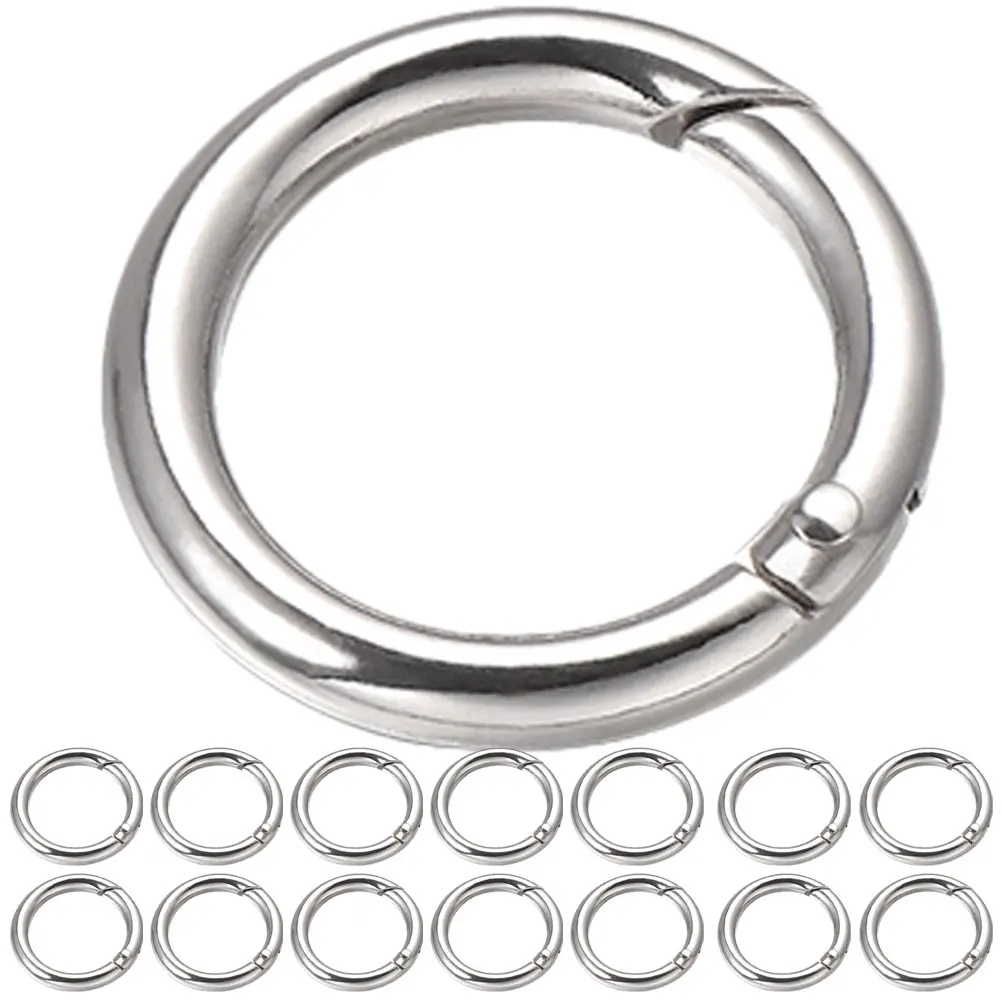 15pcs Keychain Clasps Zinc Alloy Removable Jump Rings for Keyrings Durable Split Round Clips Hooks Open Locking Metal Jewelry
15pcs Keychain Clasps Zinc Alloy Removable Jump Rings for Keyrings Durable Split Round Clips Hooks Open Locking Metal Jewelry