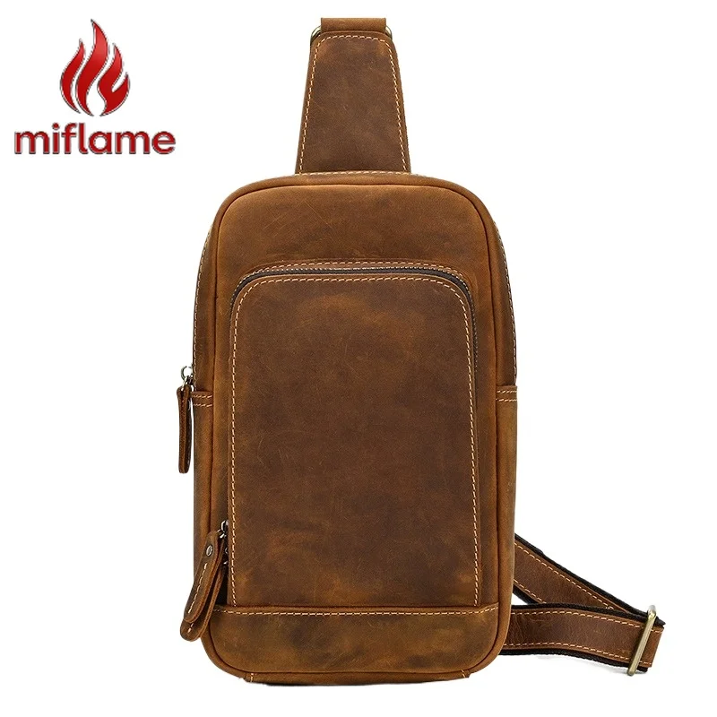 Men's Crazy Horse Leather Chest Bag Crossbody Large Capacity Durable Anti-theft Daily Commute Outdoor Travel Vintage Retro
Men's Crazy Horse Leather Chest Bag Crossbody Large Capacity Durable Anti-theft Daily Commute Outdoor Travel Vintage Retro